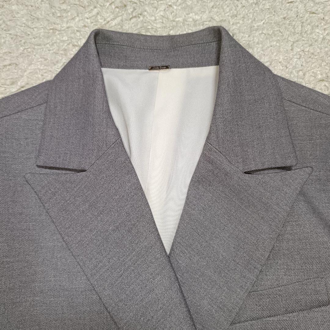 【美品】ミラオーウェン 金ボタン ダブルブレザー ジャケット グレー