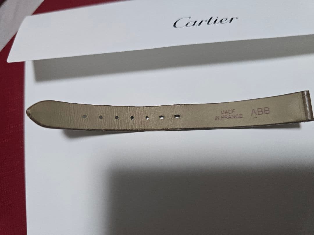 カルティエ純正 ベニュワール レザーベルト