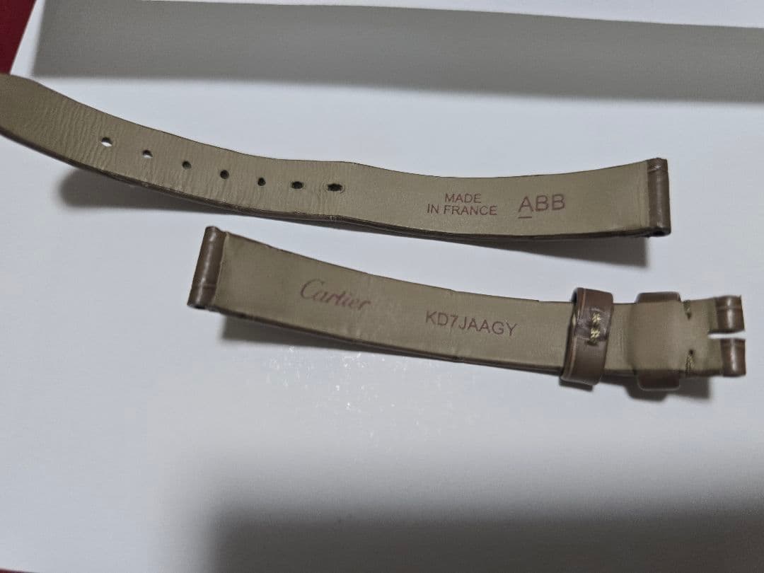 カルティエ純正 ベニュワール レザーベルト