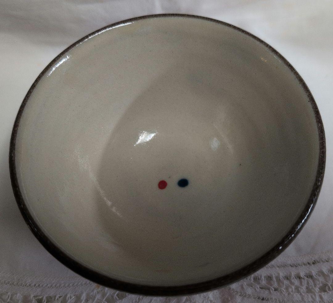 未使用　貴重　花笠　マカイ　やちむん　4寸