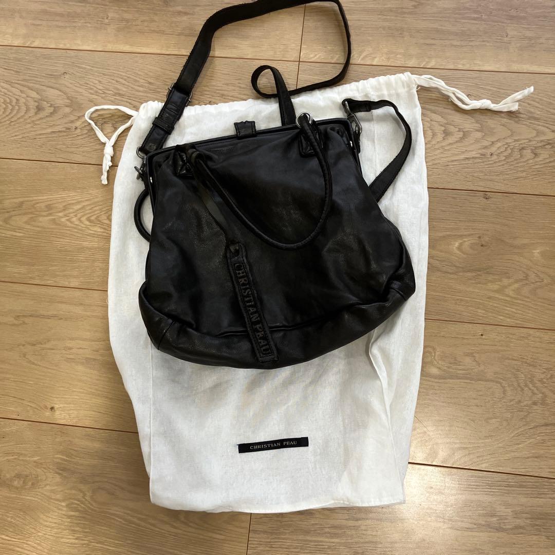 CHRISTIAN PAUL ブラックショルダーバッグ