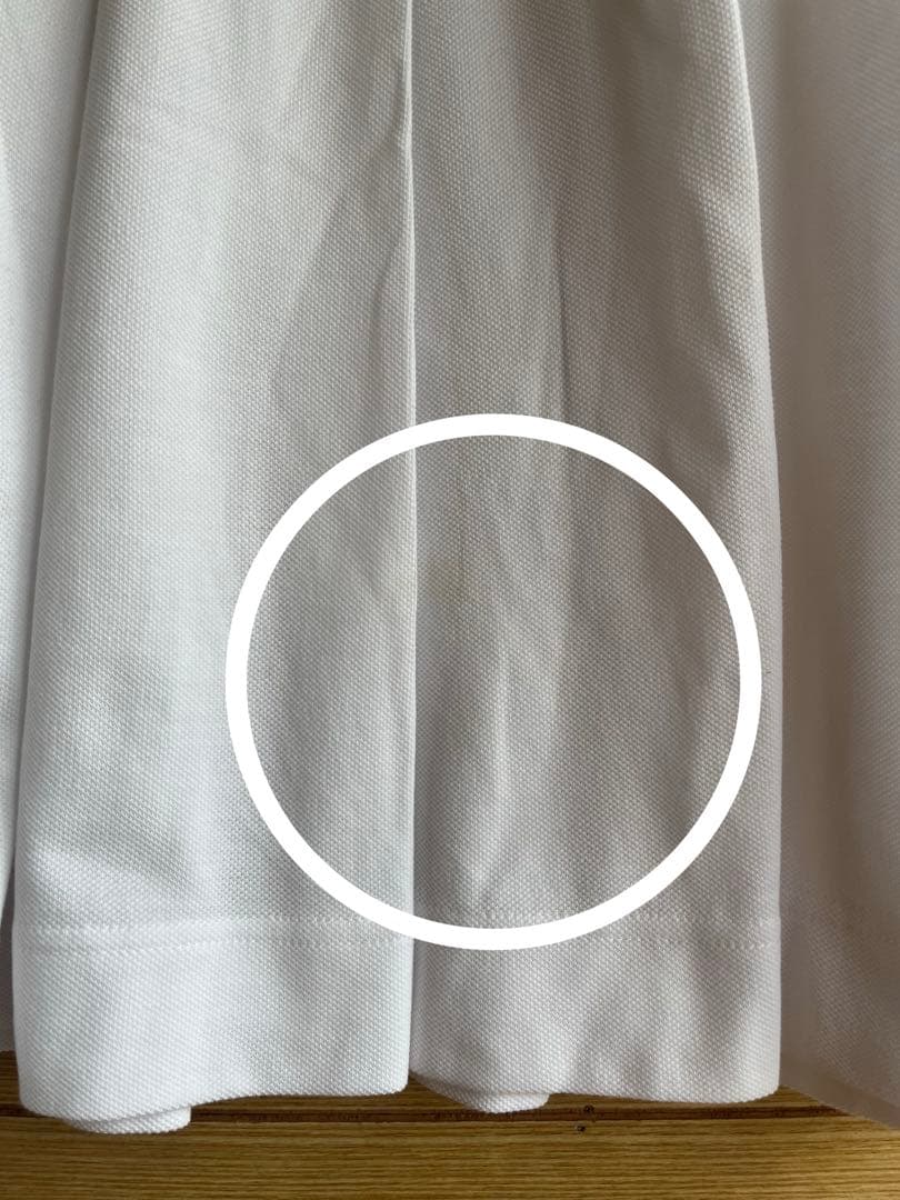 BURBERRY チェック襟 ホワイト ポロワンピース　ゴルフ