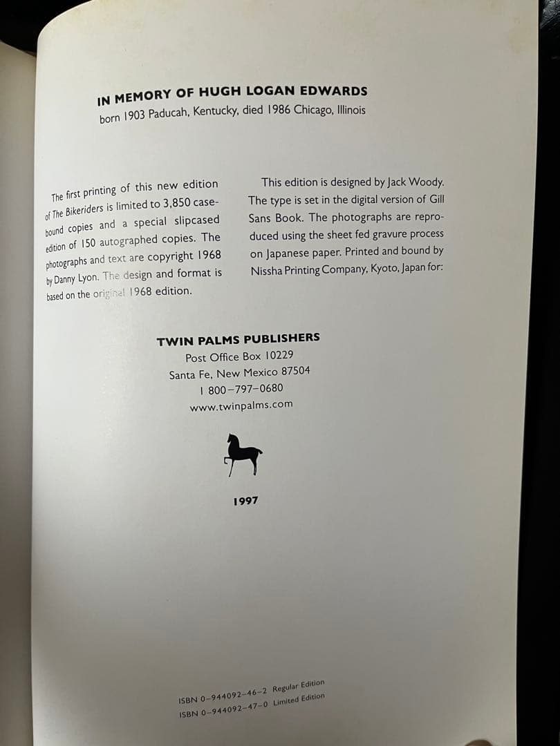 THE BIKERIDERS DANNY LYON 写真集　ハーレー　アウトロー