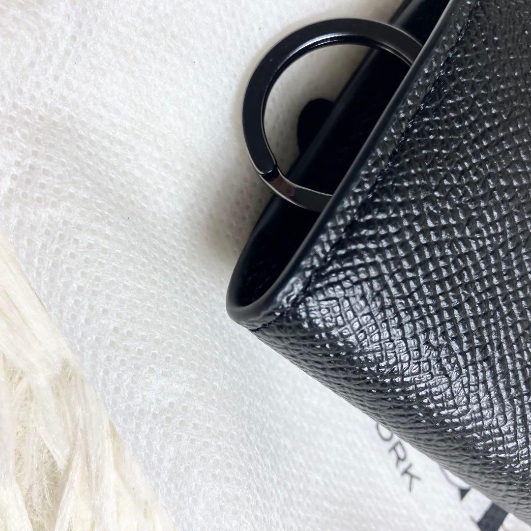 未使用級 COACH キーケース レザーブラック 箱付き