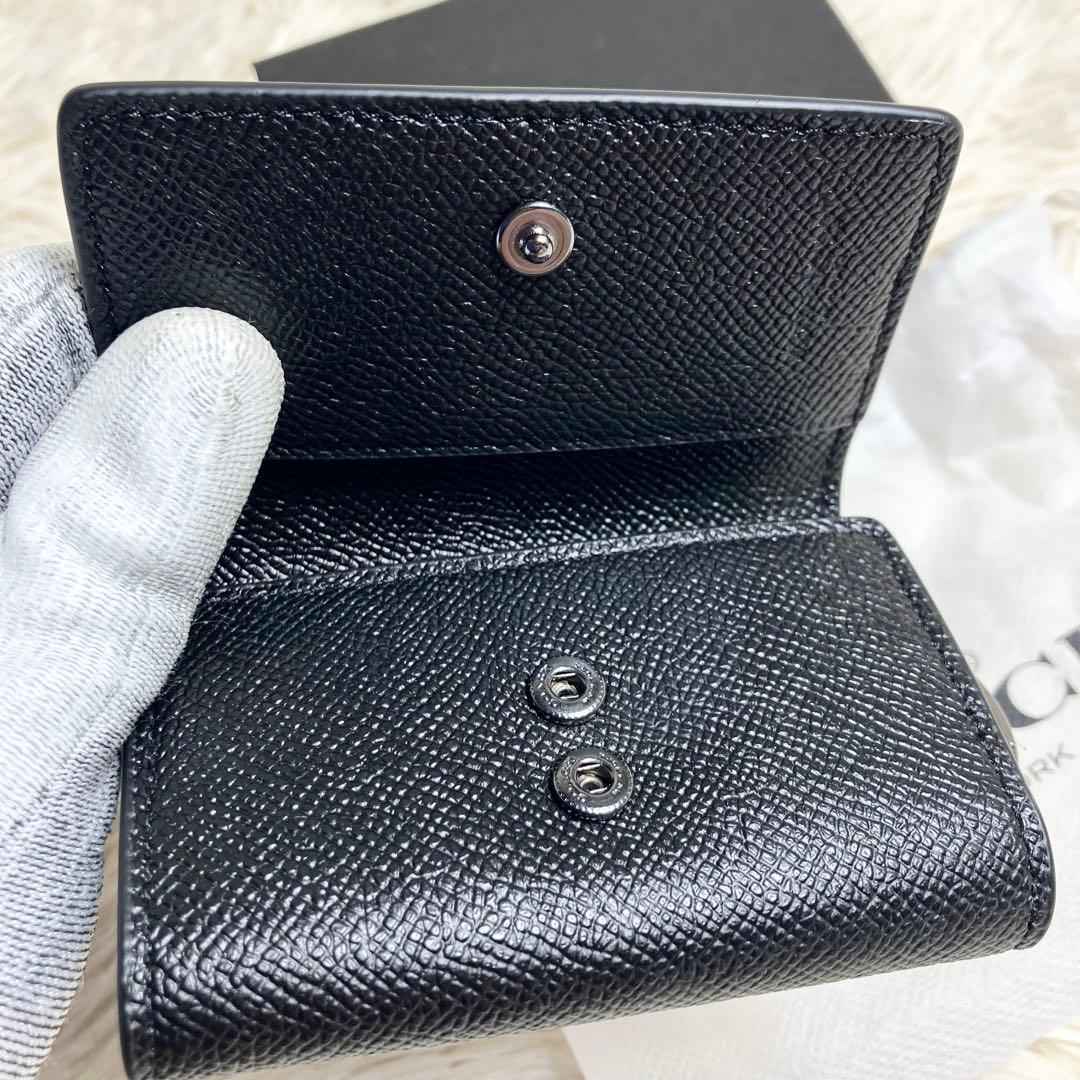未使用級 COACH キーケース レザーブラック 箱付き
