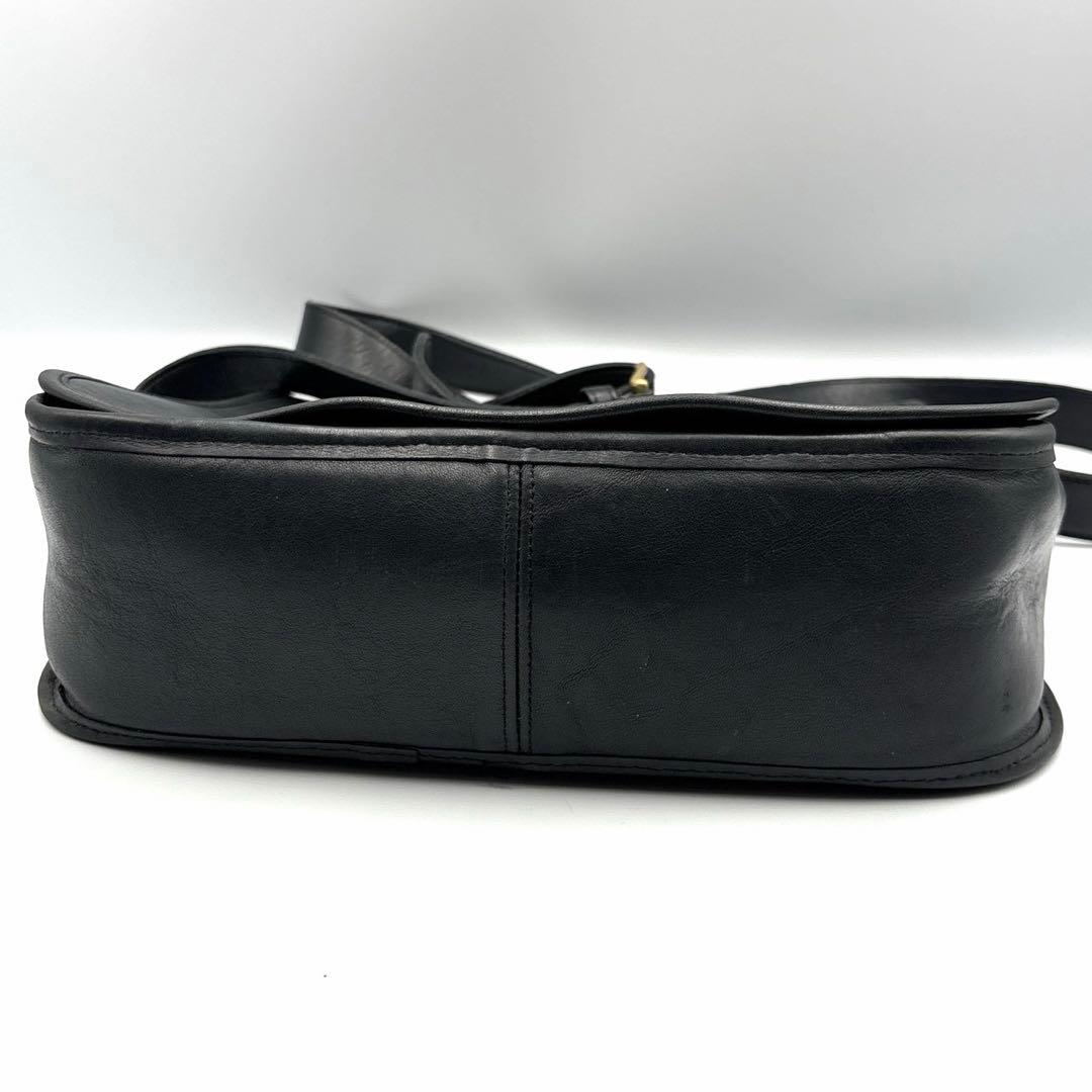 希少 USA製 オールドコーチ ショルダーバッグ ターンロック 紺 ネイビー