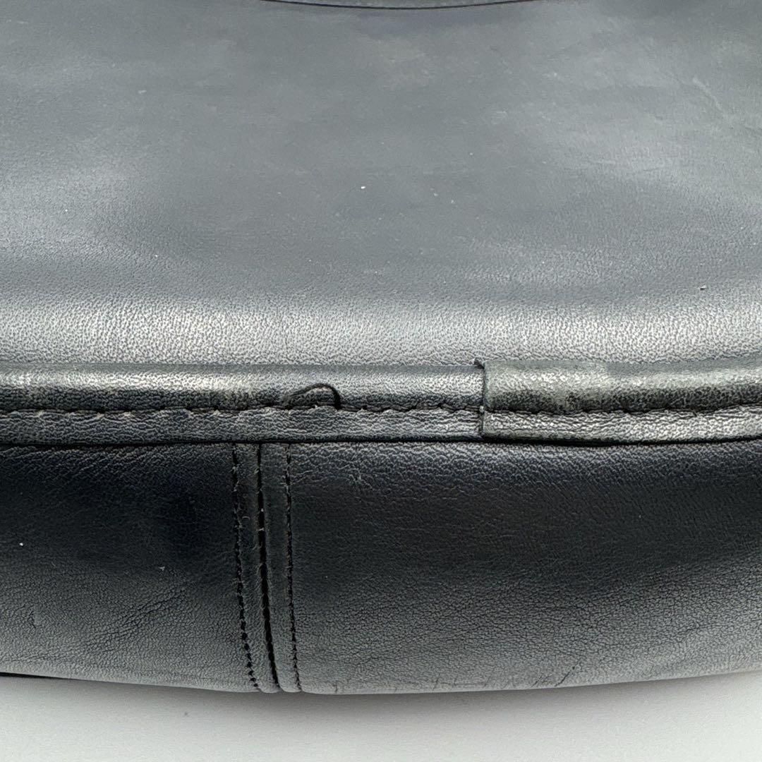 希少 USA製 オールドコーチ ショルダーバッグ ターンロック 紺 ネイビー