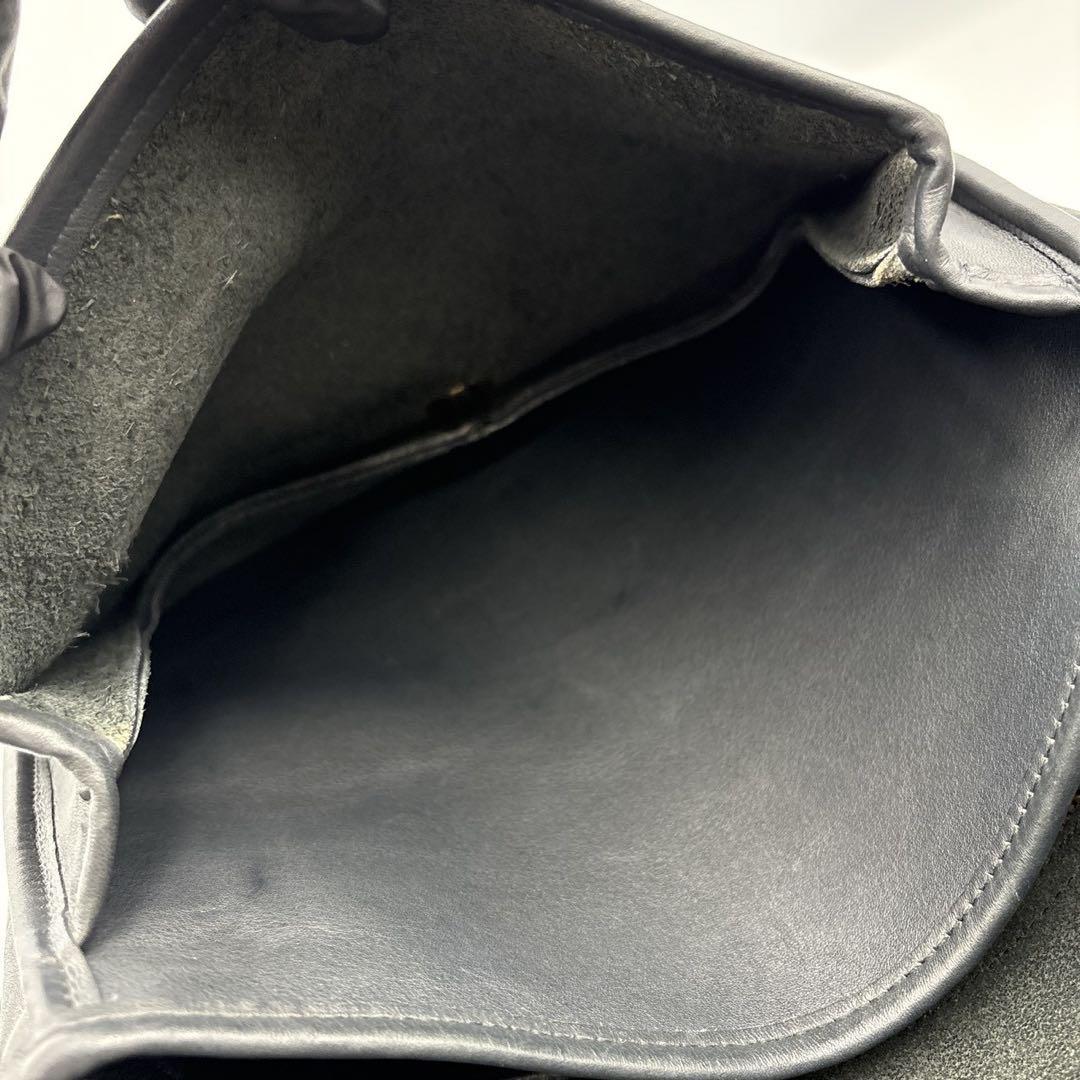 希少 USA製 オールドコーチ ショルダーバッグ ターンロック 紺 ネイビー