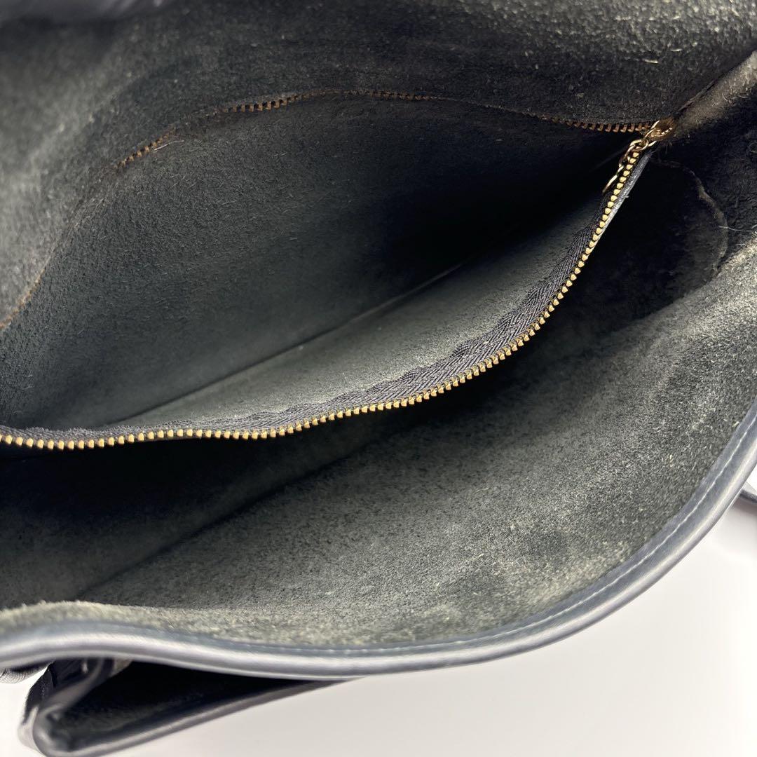 希少 USA製 オールドコーチ ショルダーバッグ ターンロック 紺 ネイビー