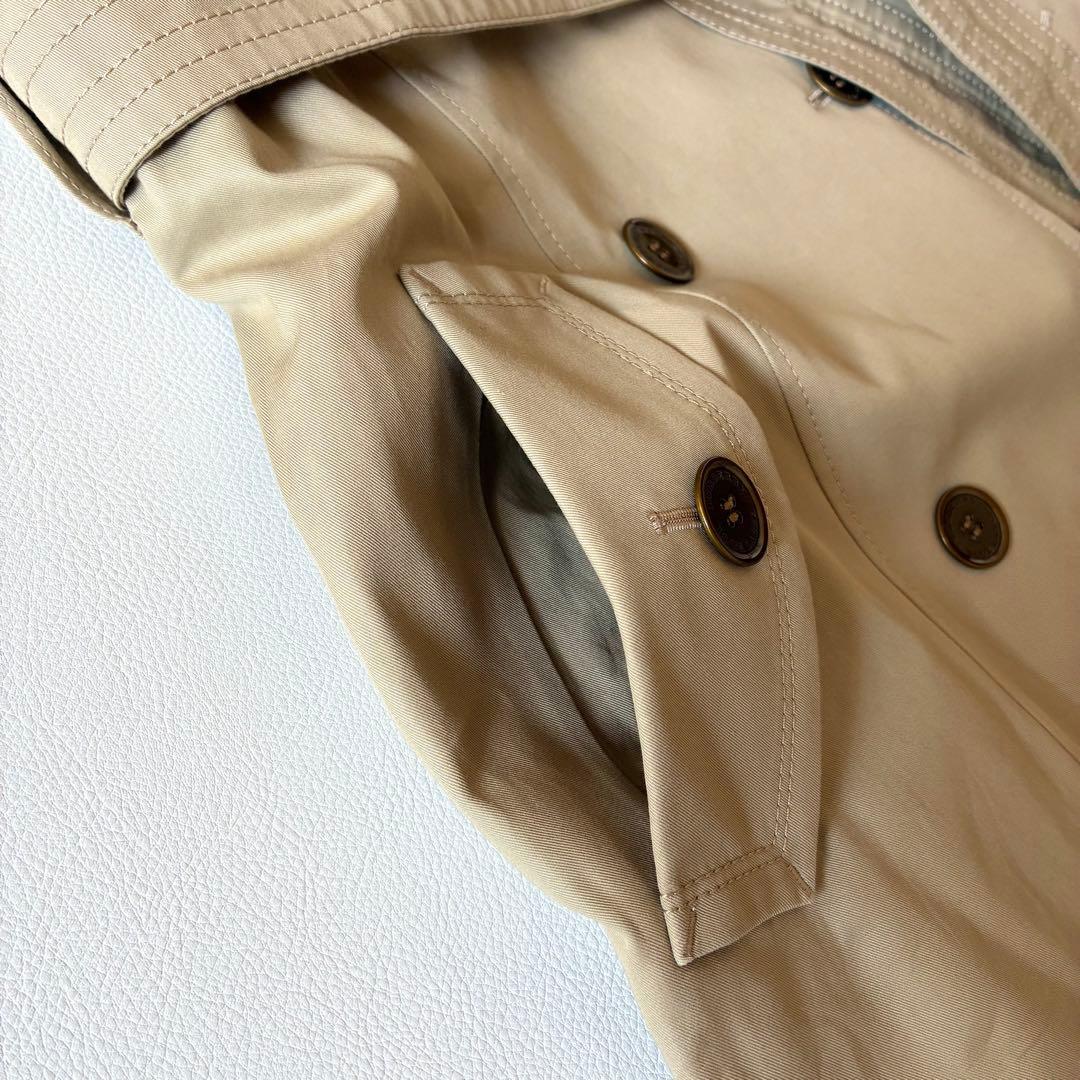 バーバリーブルーレーベル　トレンチコート　ベルト　ロゴ　ノバチェック　36