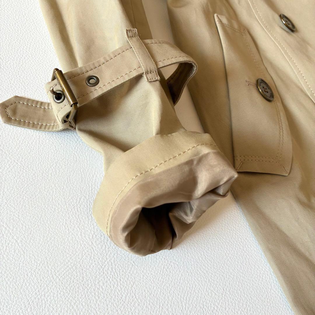 バーバリーブルーレーベル　トレンチコート　ベルト　ロゴ　ノバチェック　36