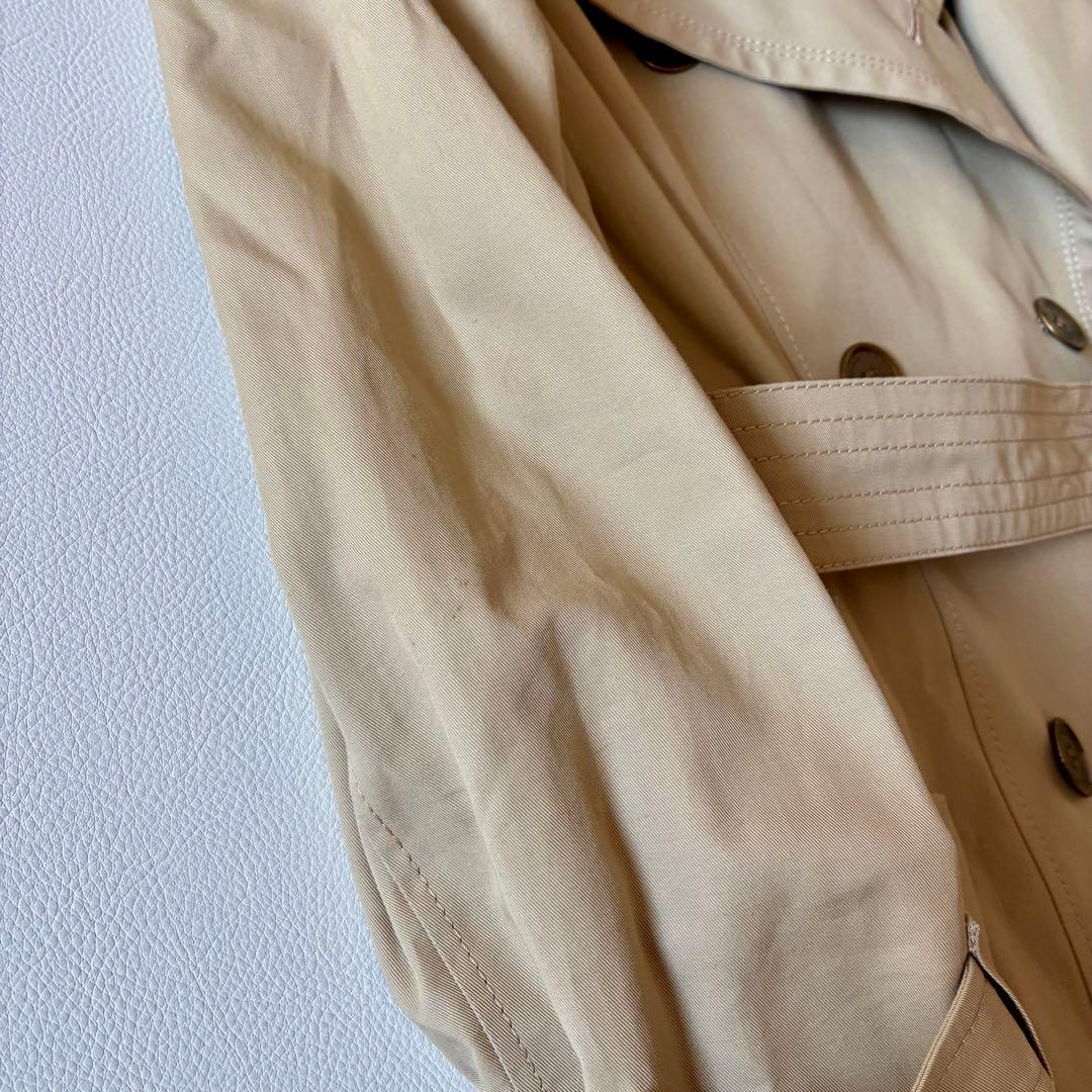バーバリーブルーレーベル　トレンチコート　ベルト　ロゴ　ノバチェック　36
