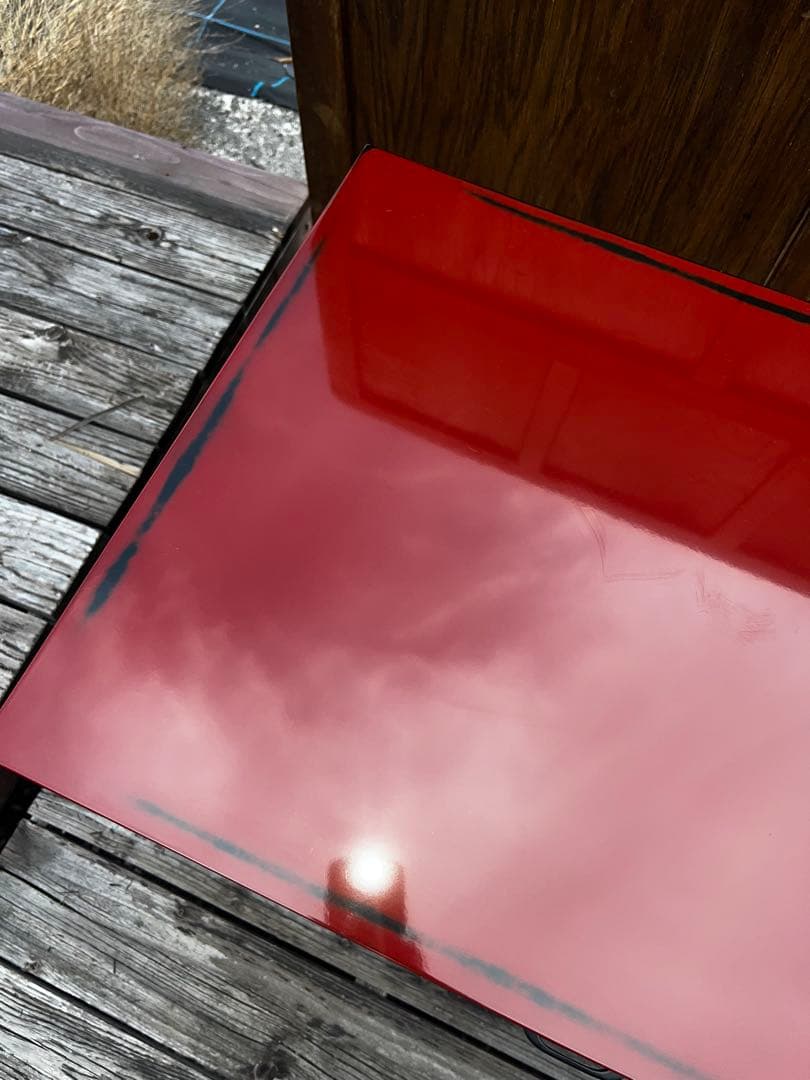 44 展示品 根来塗 三段引き出し 定価45000円