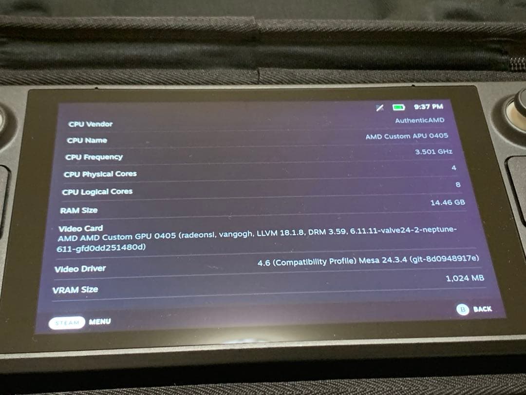 Steamdeck LCD 64GB 本体ケースのみ