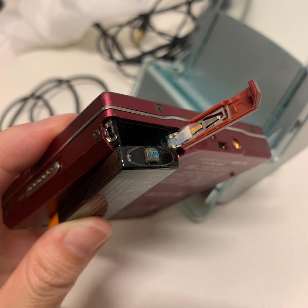 SONY MDウォークマン MZ-NE810 動作未確認　赤