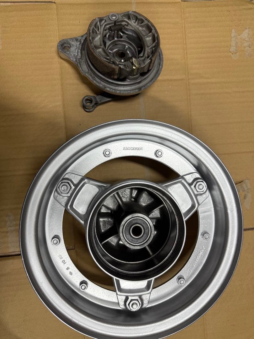 しんじシャリー 3本ハブ　3本スポーク　リム付き　オマケあり　送料込み