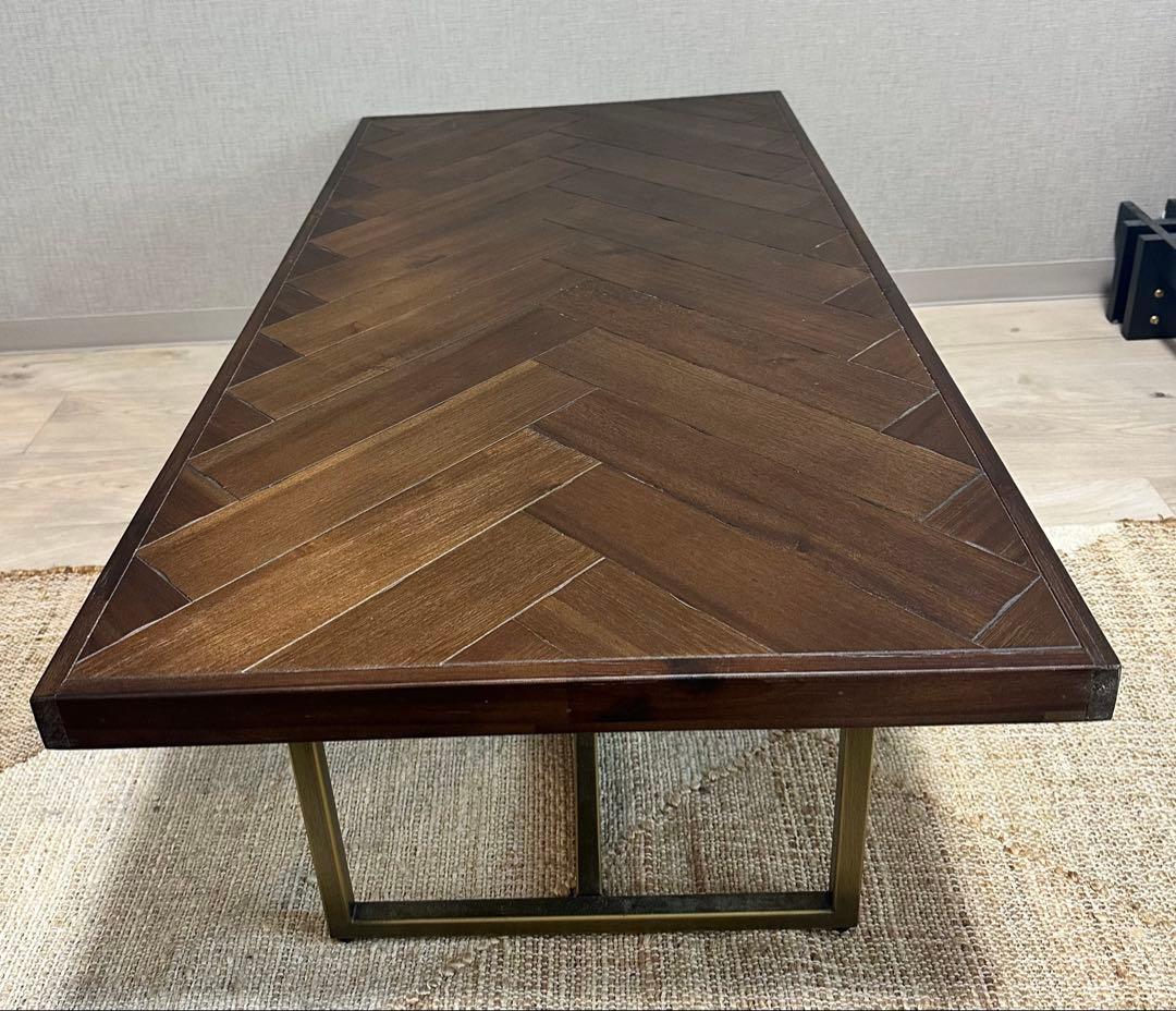 KANADEMONO LTB-603 ヘリンボーン ローテーブル