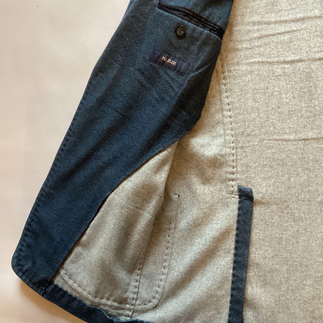 【中古】パルジレーリ　ジャケット　ブルーグレー　サイズ54 XL XXL