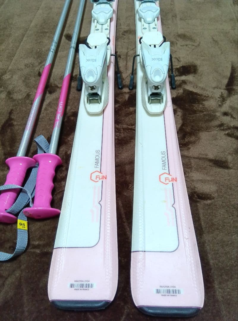 ジュニア子供用スキーセット　130 持ち運びケース付き　ブーツ25