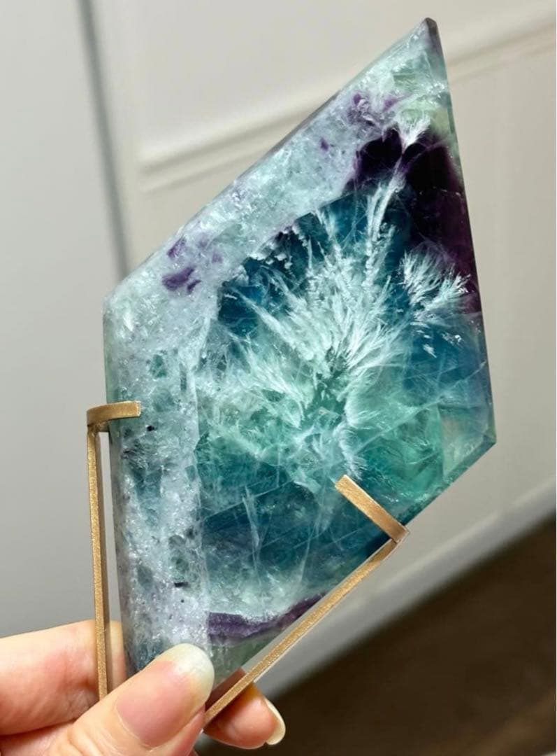 よしみ様　最終値下げ　レア　BIG 高品質　エンジェルフェザーフローライト　菱形