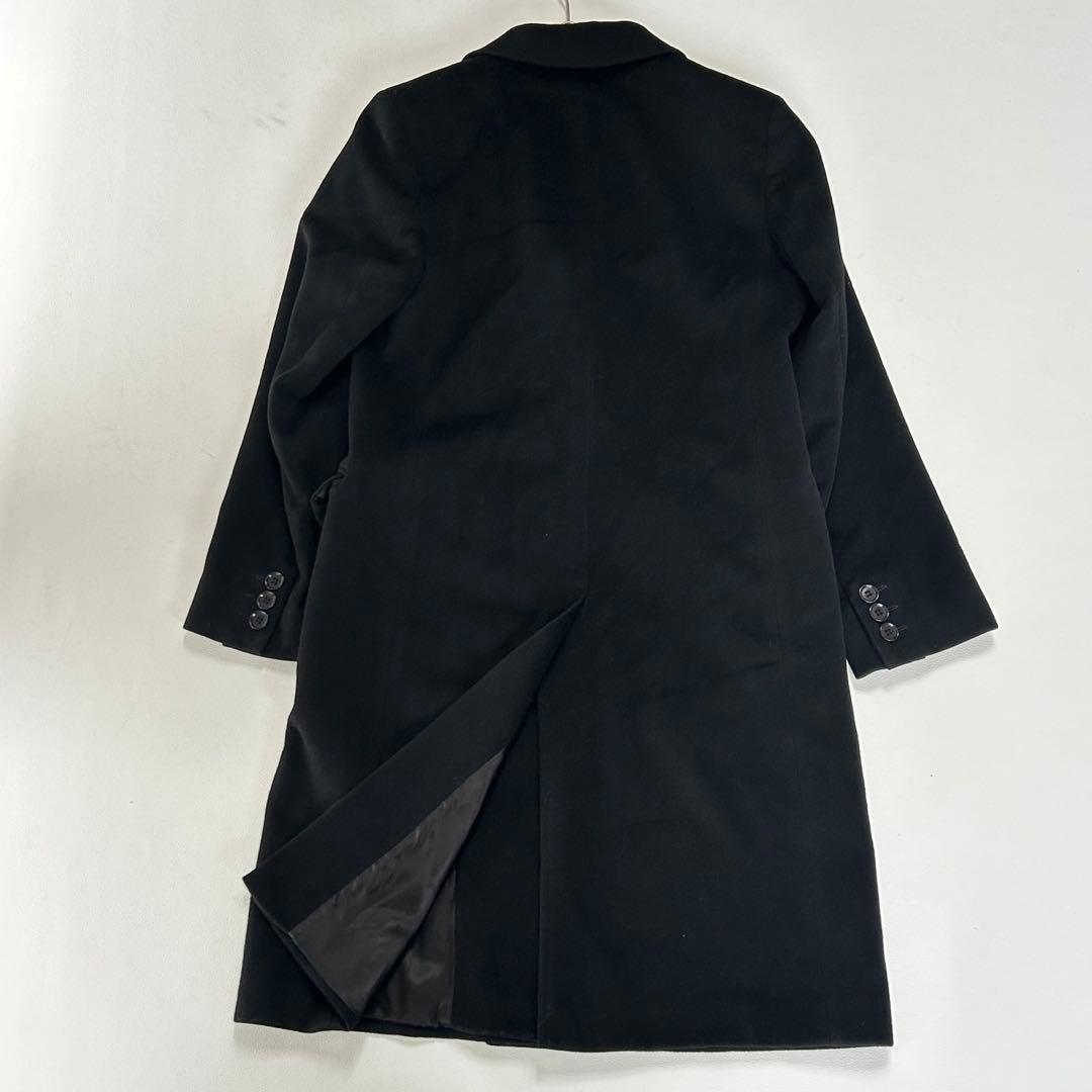 マックスマーラ ヴァージンウール ロング チェスターコート ブラック