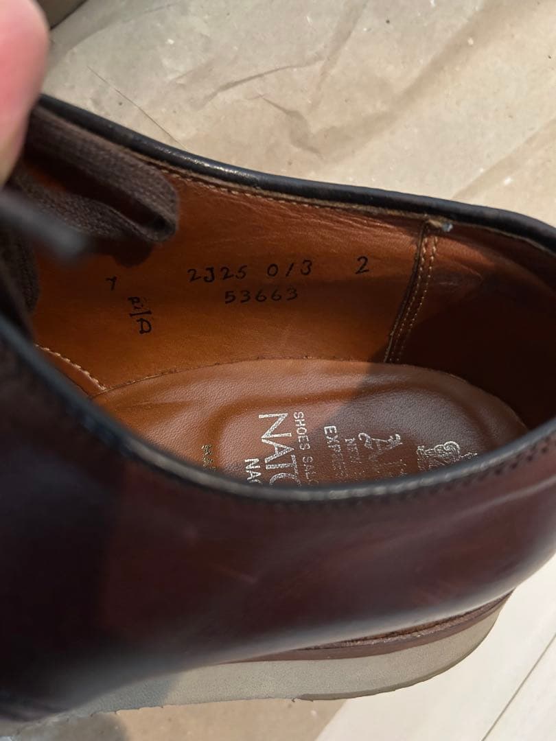 ト*松様 ALDEN オールデン53663クロムエクセルプレーントゥ7D なとり