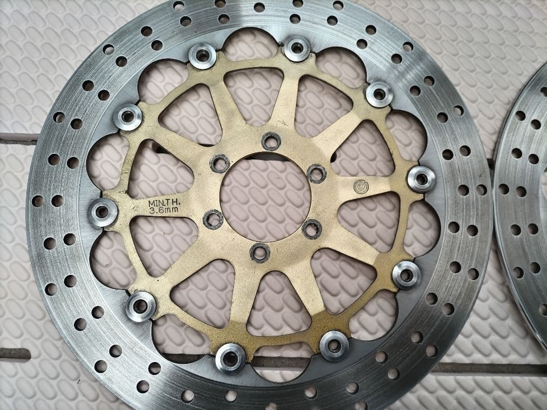 ドゥカティ純正　ブレンボ　フロントブレーキディスクローター　2枚セット