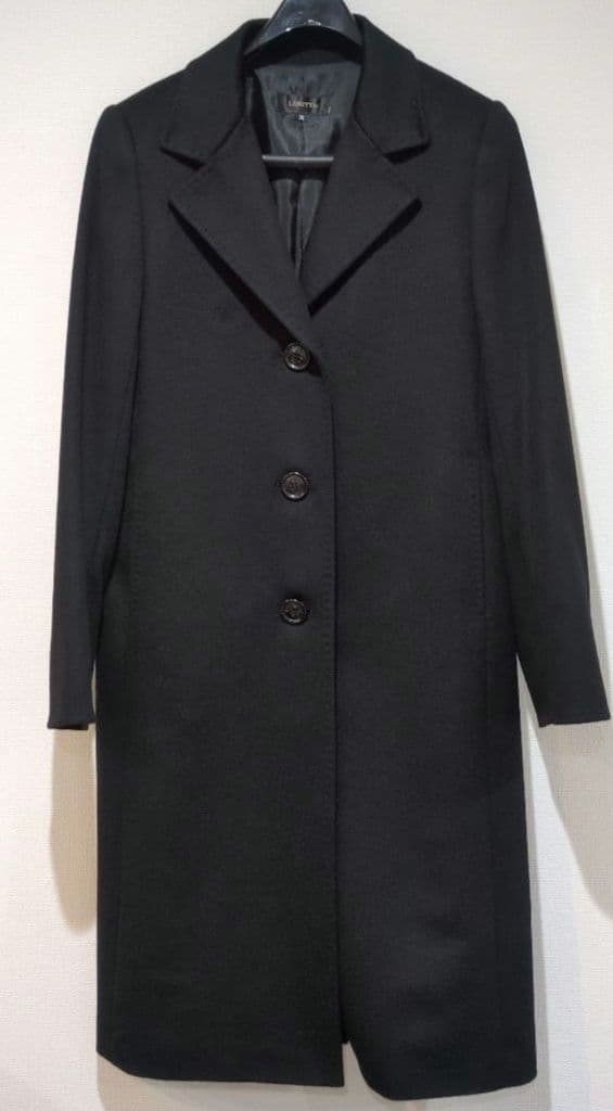LORITTI カシミア100パーセント　ブラック ロングコート M