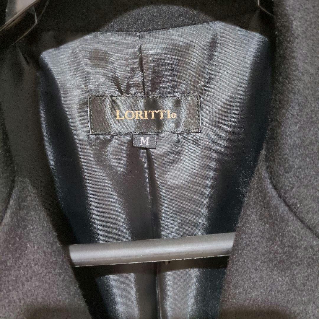 LORITTI カシミア100パーセント　ブラック ロングコート M
