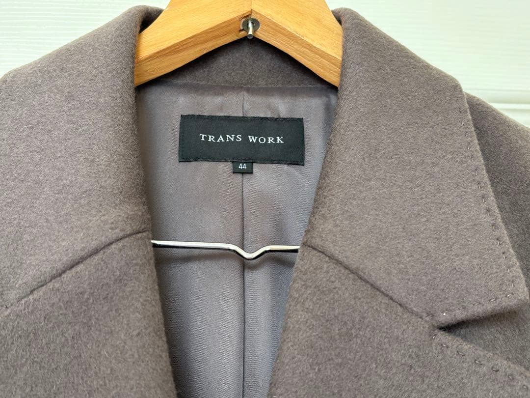 新品 ウールカシミヤビーバーチェスターコート トランスワークTRANS WORK