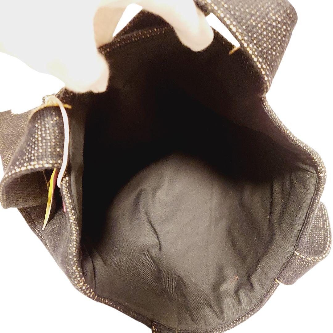 【編み物堀ノ内】DEBBIE HARRY トートバッグ 黒 缶バッチ 未使用品