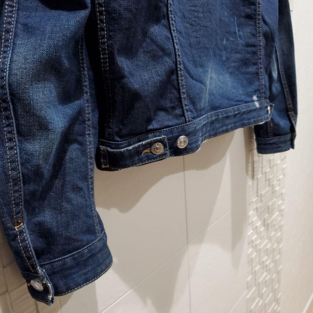 【レア！美品、XL相当】DSQUARED2 レザー切替 デニムジャケット、シャツ