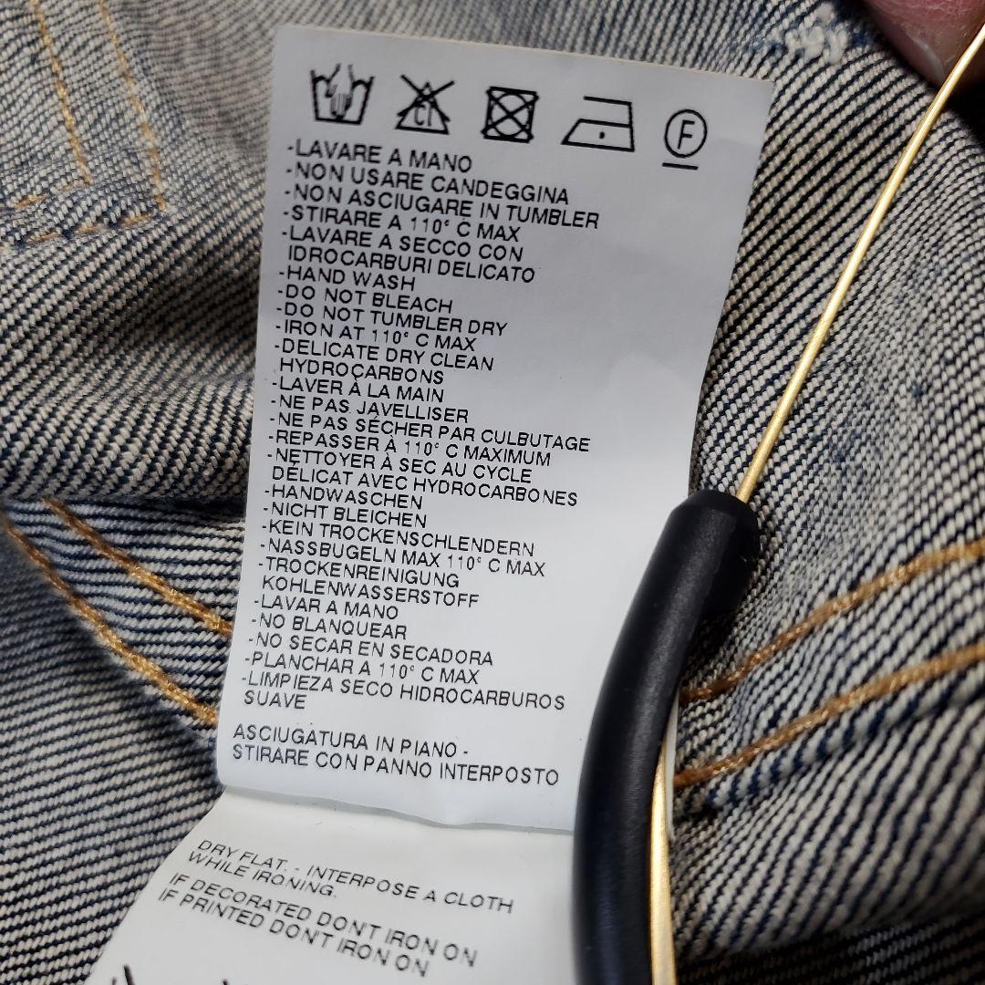 【レア！美品、XL相当】DSQUARED2 レザー切替 デニムジャケット、シャツ