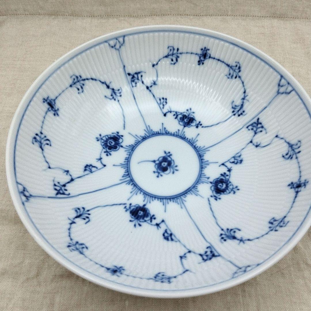 ロイヤルコペンハーゲン　ブルーフルーテッド　プレイン　ボウル　21cm