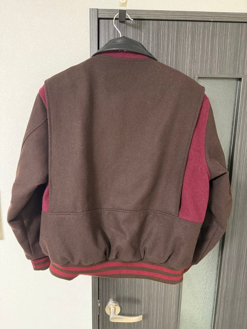 わ*ー様 soonerorlater Varsity Jacket (BROWN