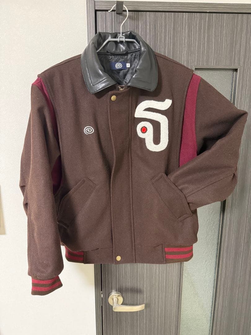 わ*ー様 soonerorlater Varsity Jacket (BROWN