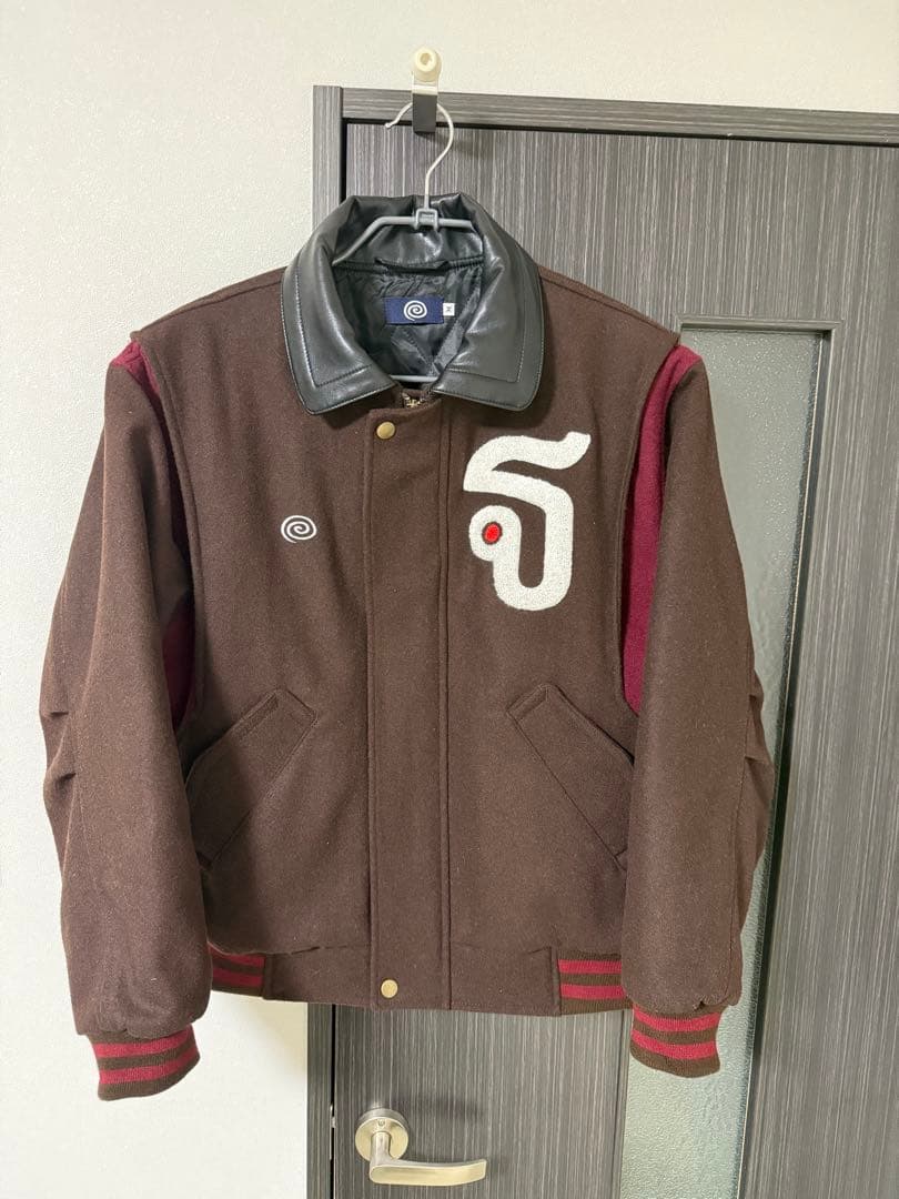 わ*ー様 soonerorlater Varsity Jacket (BROWN