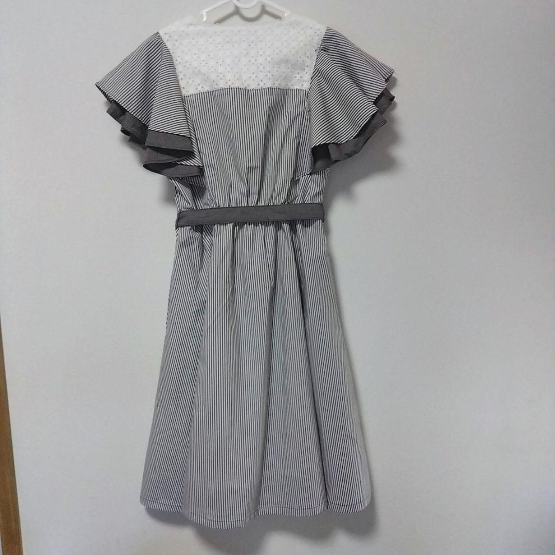 【新品】mezzo piano junior ラッフル袖 ワンピース 150