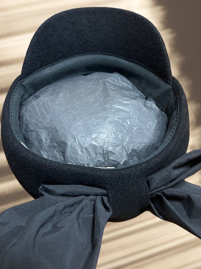 CA4LA 未使用　リボンマリンCAS カシラ　バラ色の帽子　大きなバックリボン