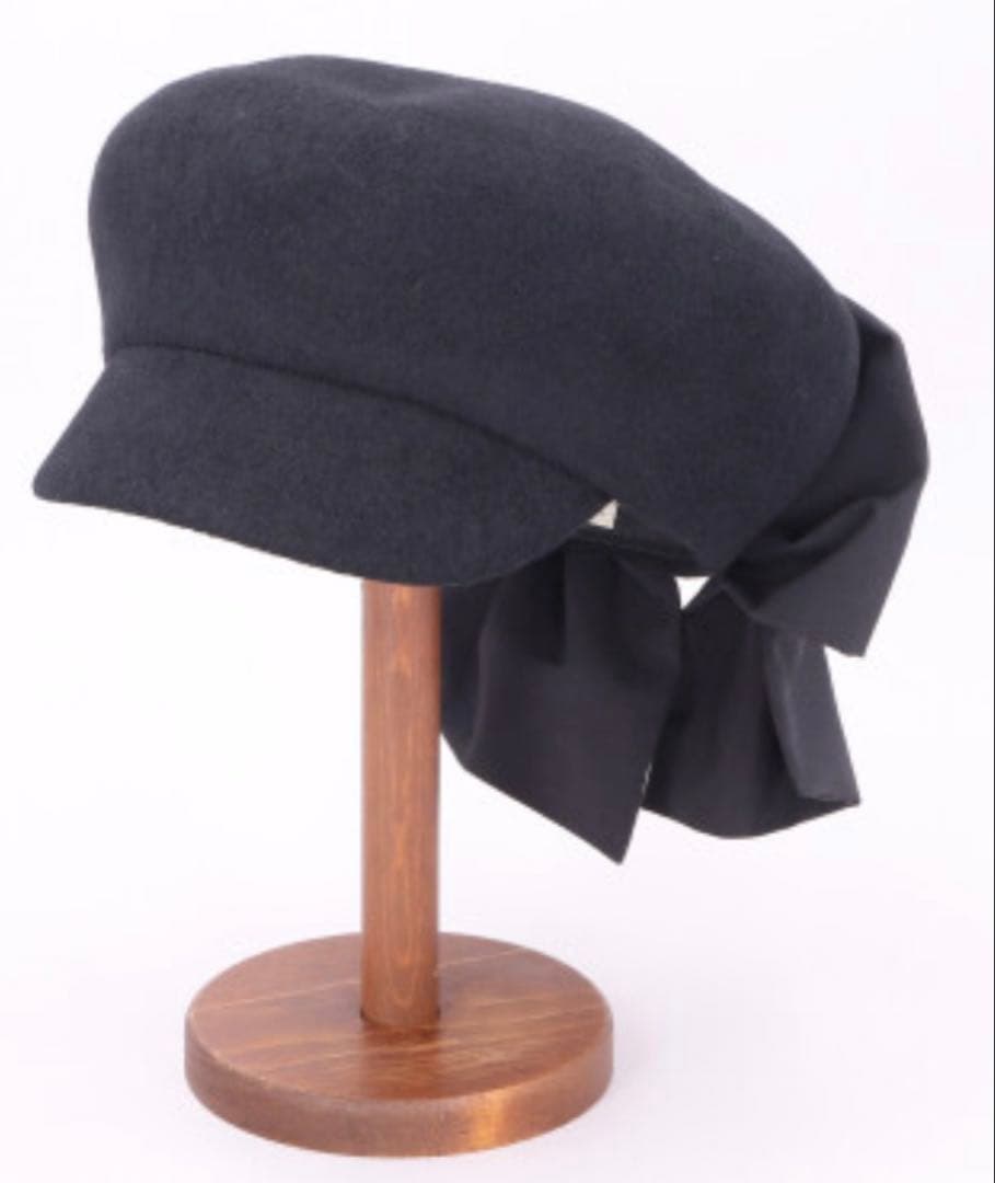 CA4LA 未使用　リボンマリンCAS カシラ　バラ色の帽子　大きなバックリボン