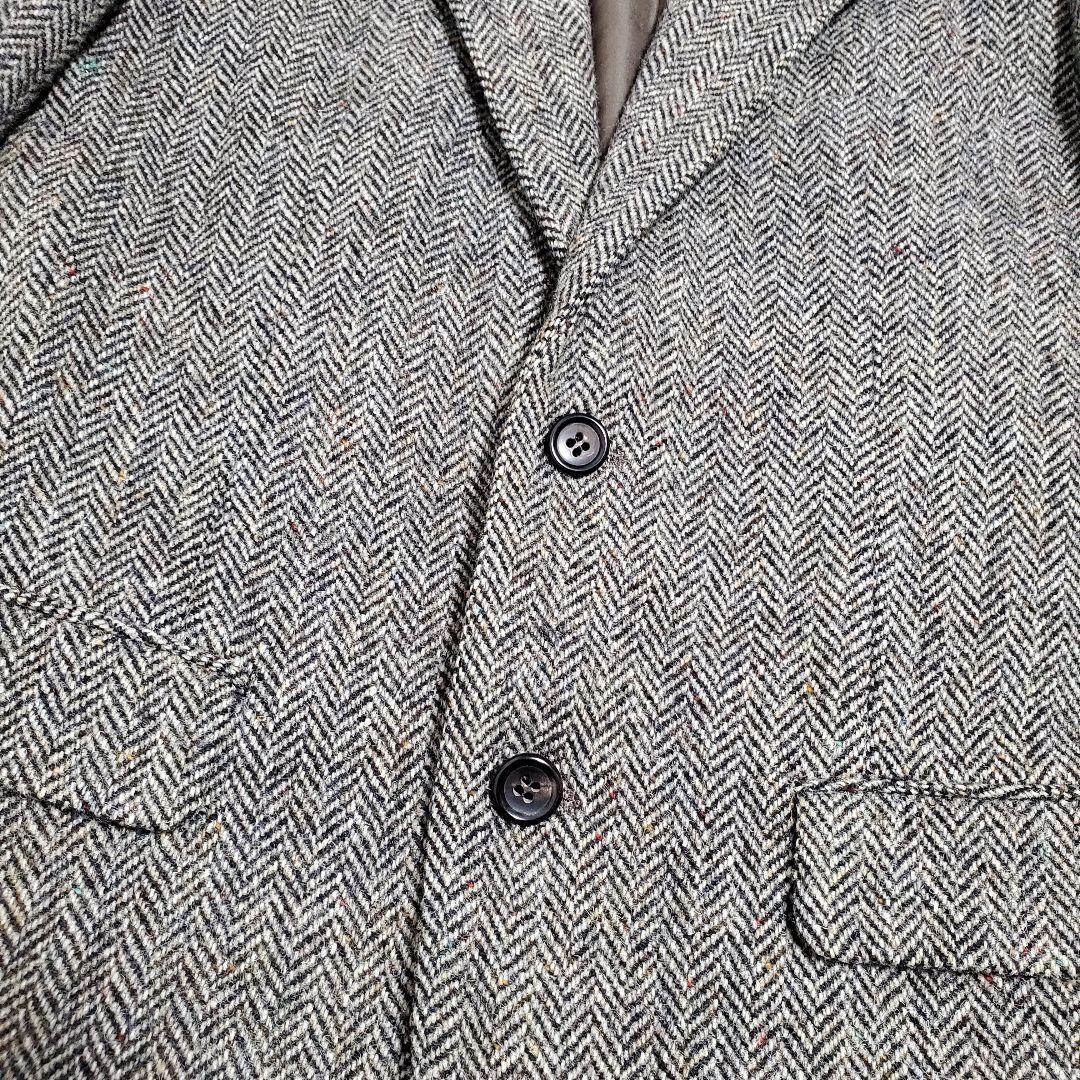 希少✨メンズビギ　ハリスツイード　テーラードジャケット　ヘリンボーン　サイズ3