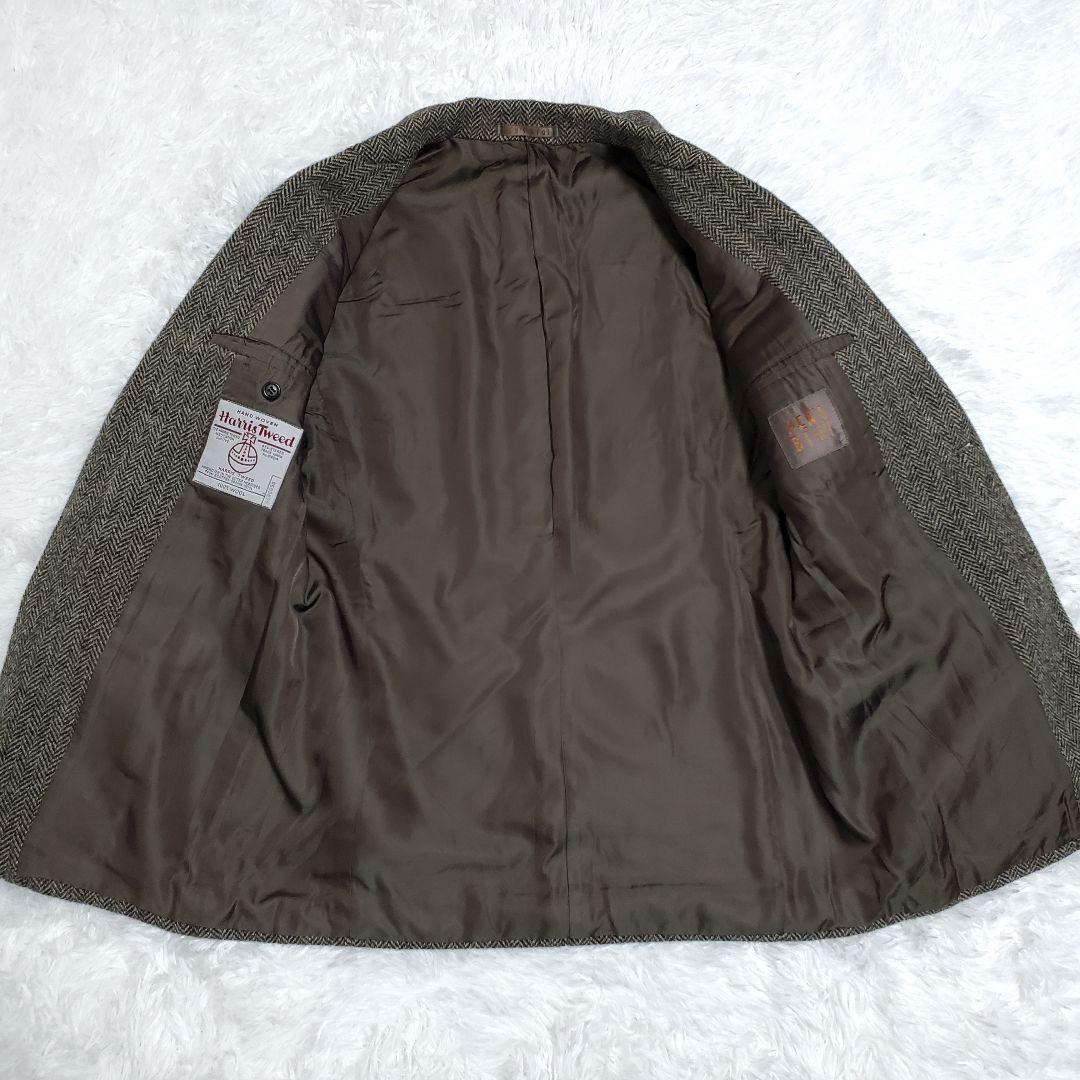 希少✨メンズビギ　ハリスツイード　テーラードジャケット　ヘリンボーン　サイズ3