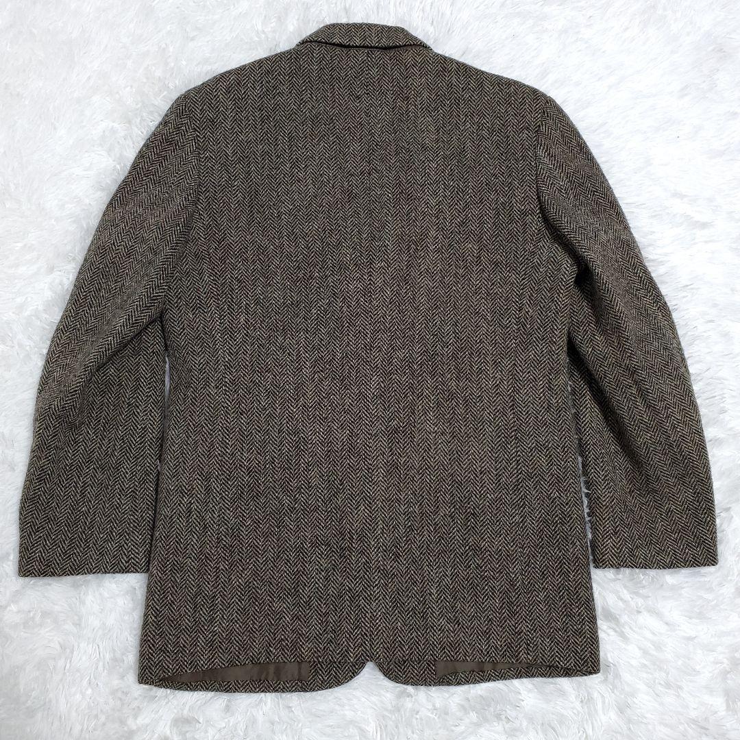 希少✨メンズビギ　ハリスツイード　テーラードジャケット　ヘリンボーン　サイズ3
