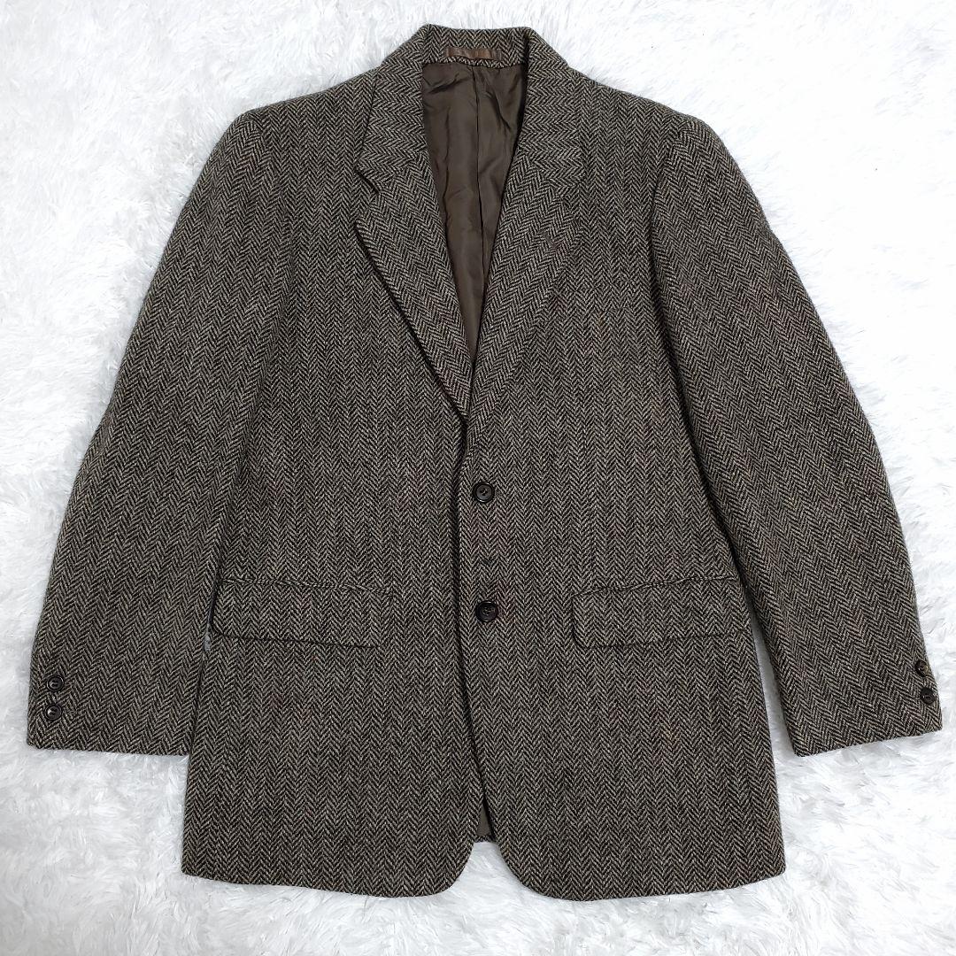 希少✨メンズビギ　ハリスツイード　テーラードジャケット　ヘリンボーン　サイズ3
