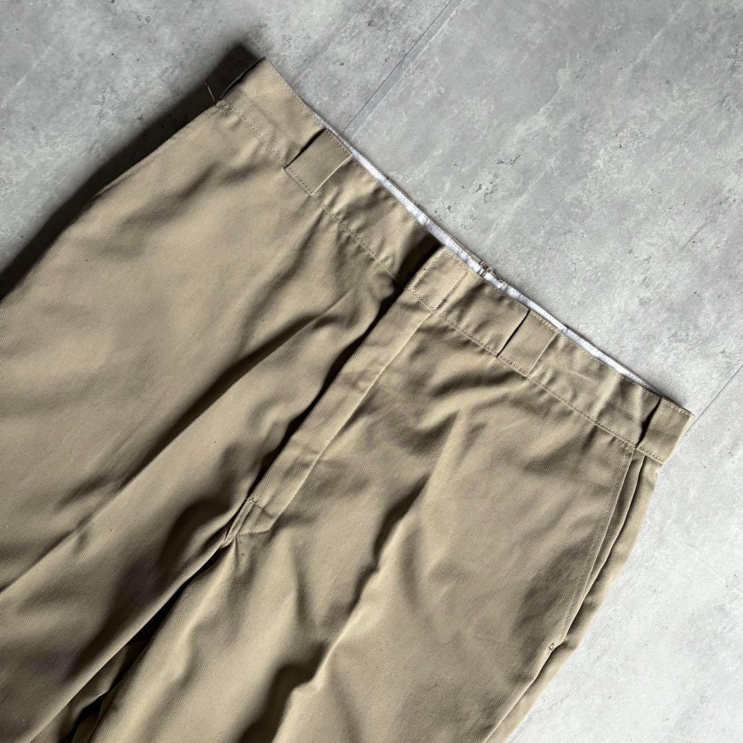 【80s Dickies】ワークパンツ　チビタグ　裏地付き　股ガゼット　usa製