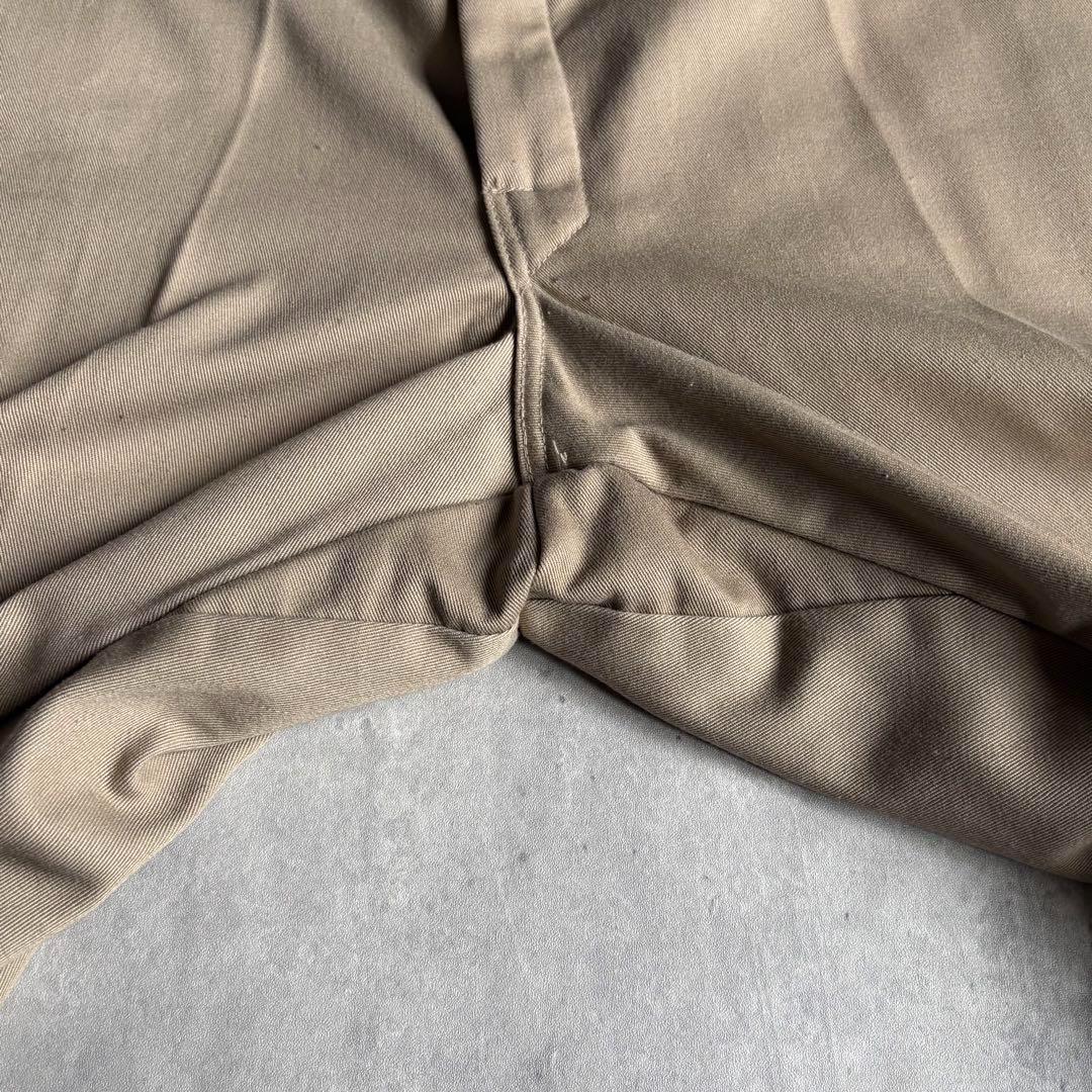 【80s Dickies】ワークパンツ　チビタグ　裏地付き　股ガゼット　usa製