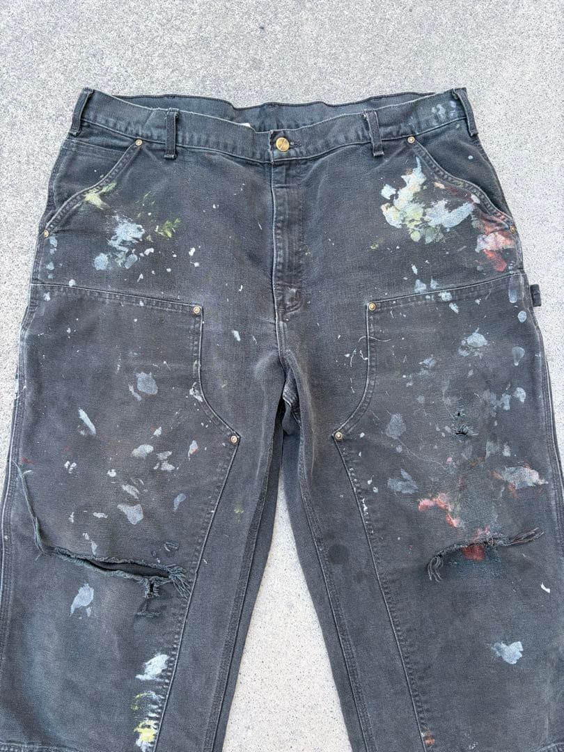 カーハート　ダブルニー　ブラック　w40