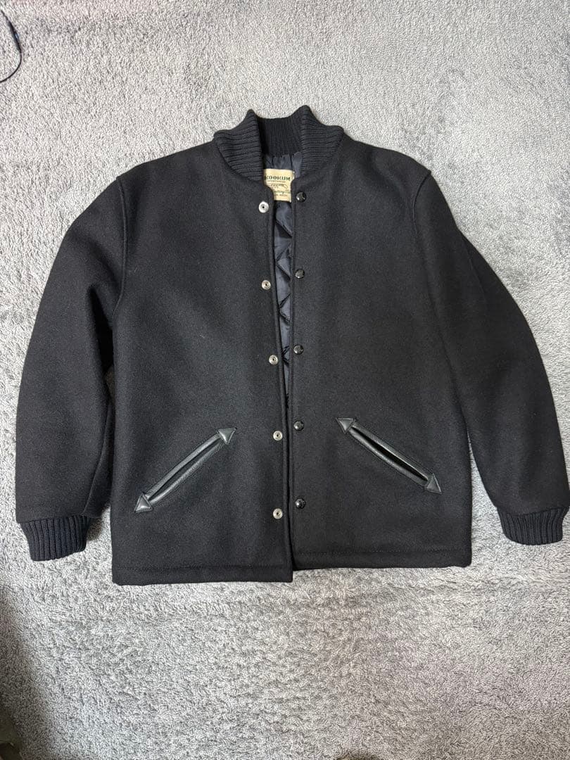 SKOOKUM ブラック スタジャン ウール 古着 usa製