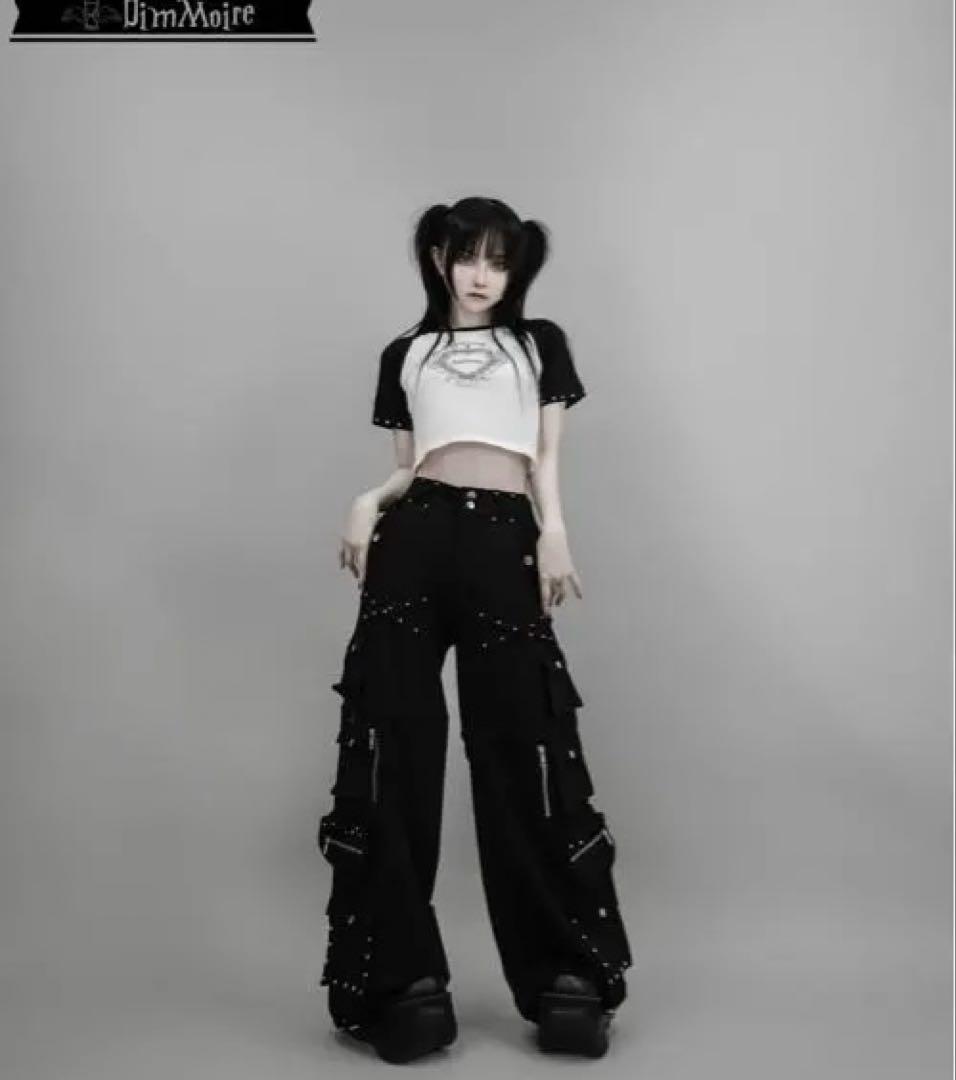 Dimmoire スタッズカーゴパンツ