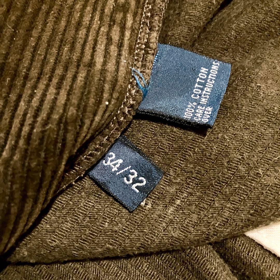 美品 ポロ ラルフローレン ツータック コーデュロイ ANDREW w34